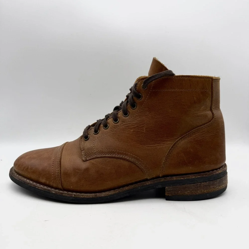 Thursday Boot Co Men's size 10 D Combat Ankle Boots Brown Leather Lace up